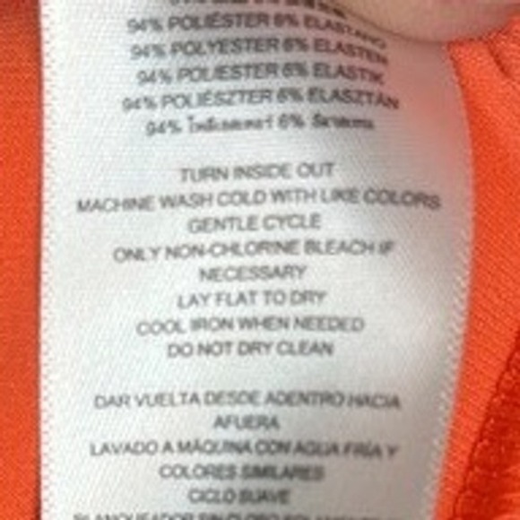 Michael Kors MK Faux Wrap Dress- Orange Size Large - Picture 11 of 11